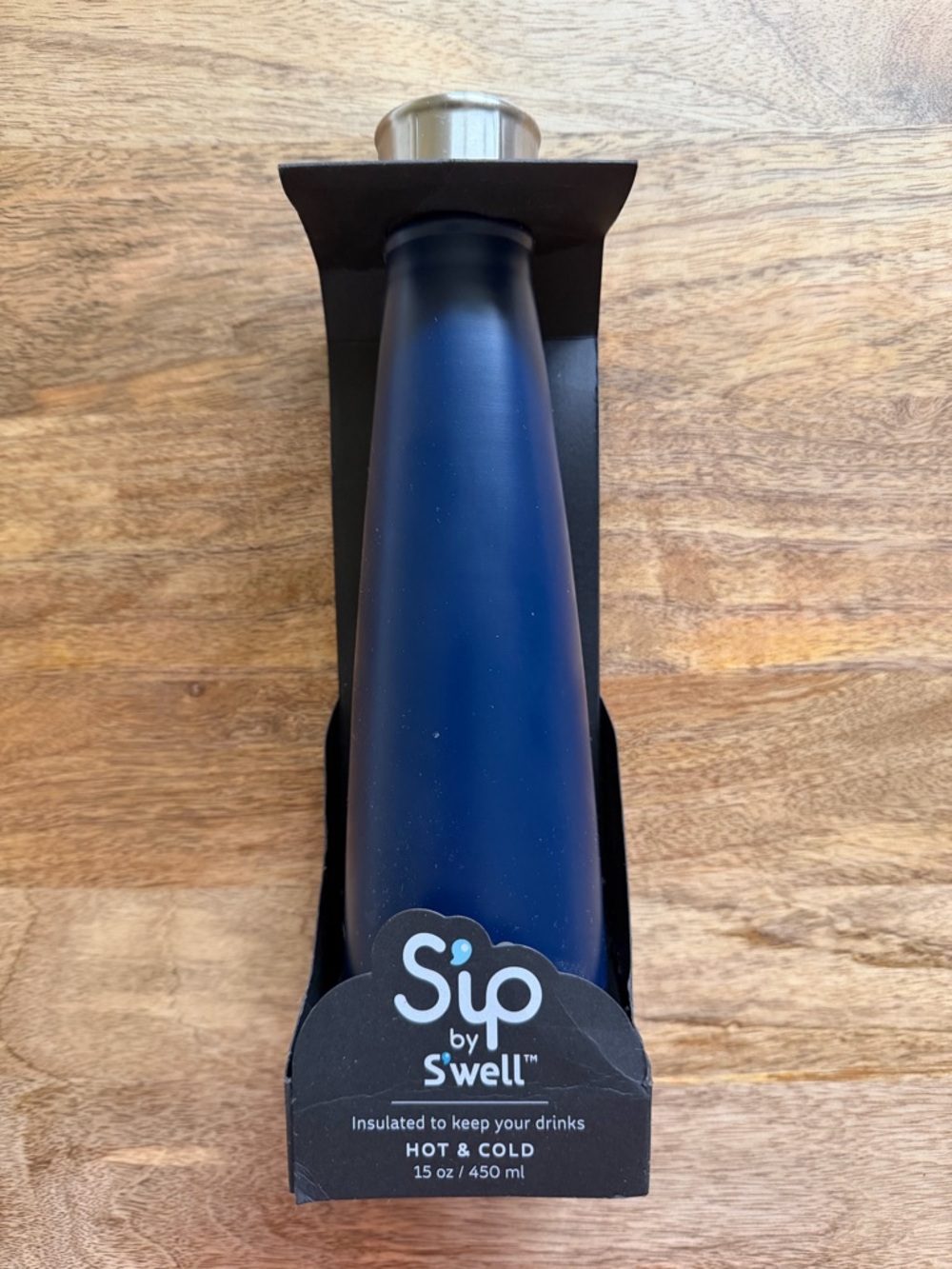 SIP BY SWELL STAINLESS STEEL INSULATED WATER BOTTLE 15 OZ NEW